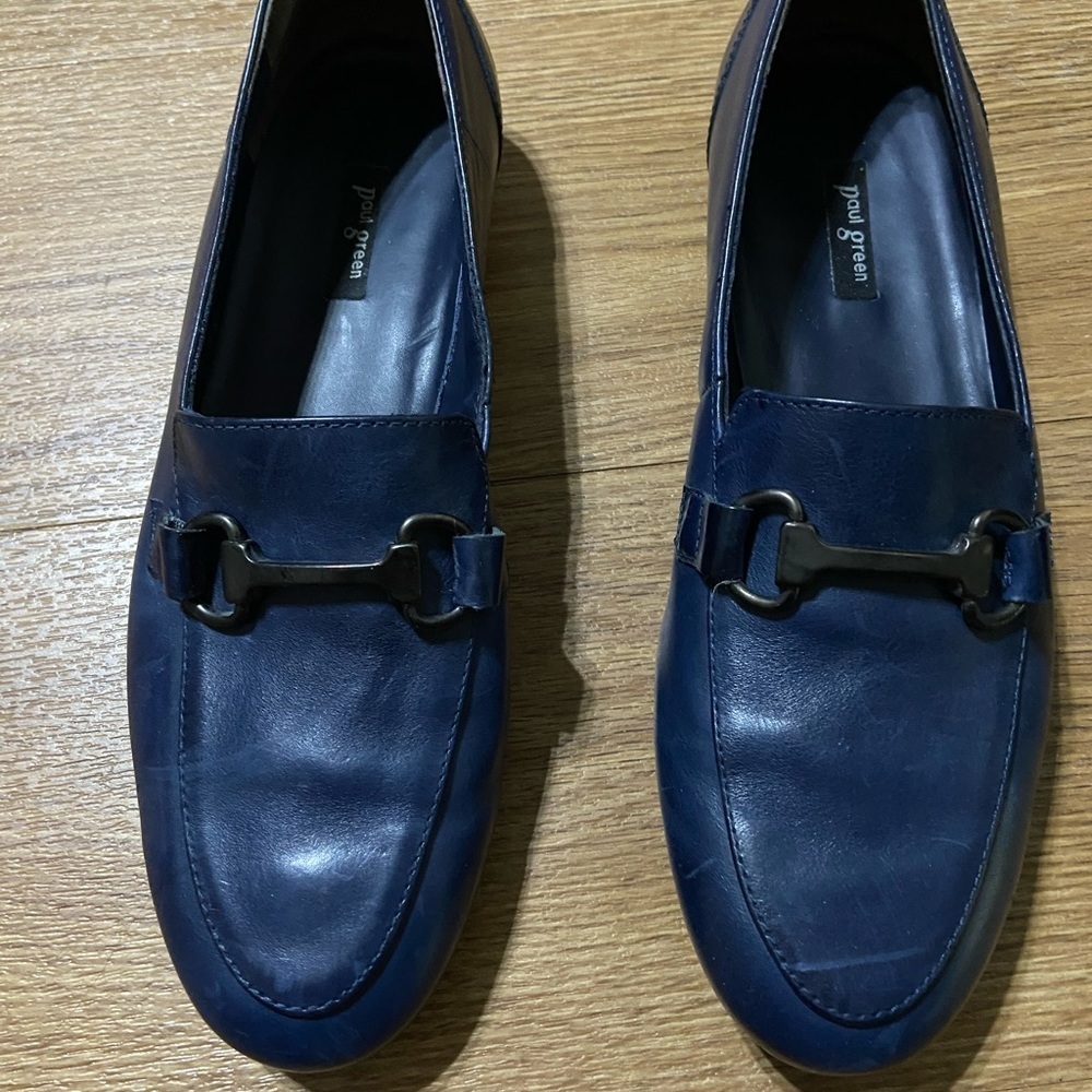 Paul Green Navy Women’s Loafers - Picture 5 of 13